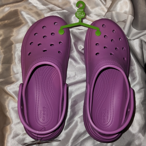 New Crocs Stomp Clog | Bubble Glitter Color | Sz 11W/9M - Picture 2 of 7